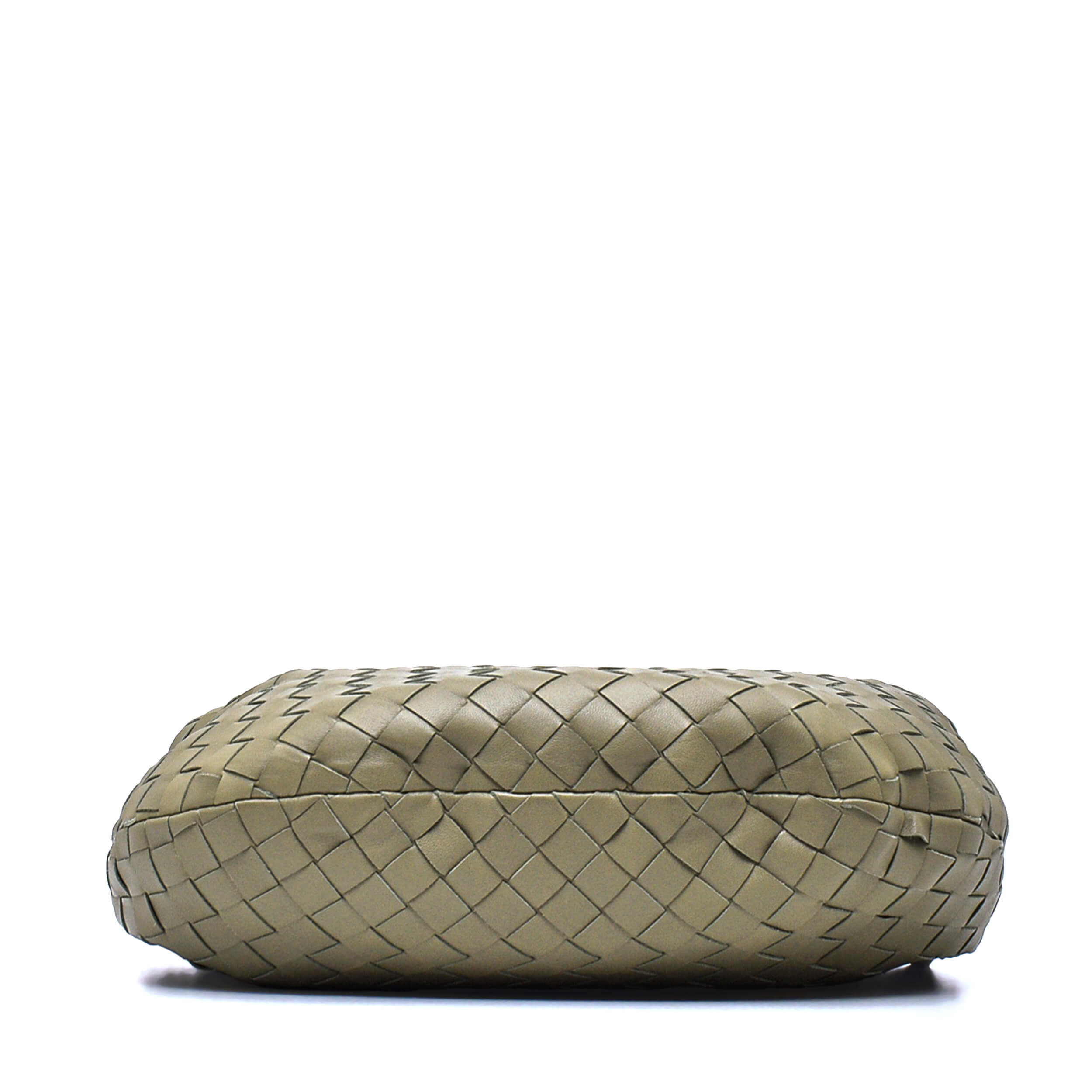 Bottega Veneta - Oil Green Intrecciato Nappa Woven Leather Teen Jodie Bag 